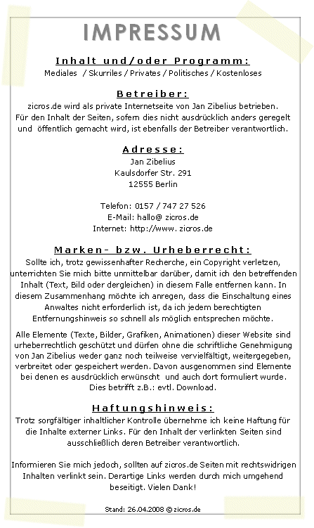 Impressum